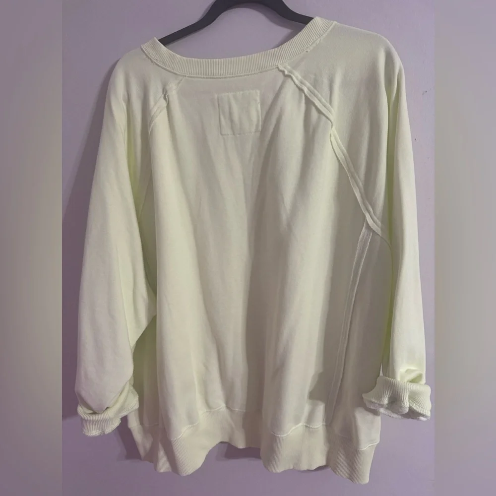 Hello Neon yellow ! Xl American eagle oversized sweatshirt - Picture 3 of 4